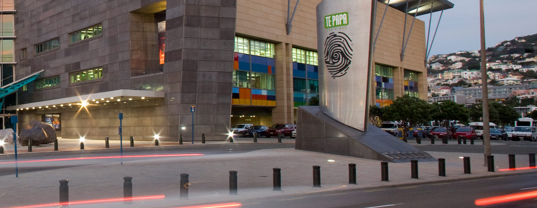 Te Papa External View. Photograph by Michael Hall. Te Papa