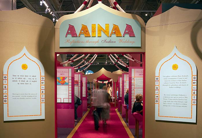 Aainaa: Reflections through Indian weddings. Photograph by Michael Hall. Te Papa