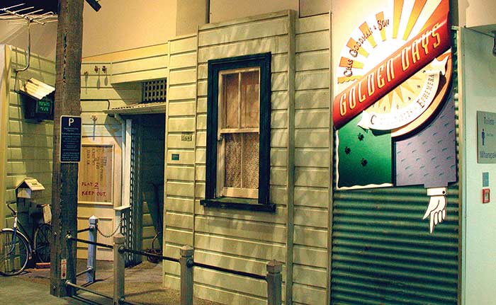 Entrance to Golden Days. Photograph by Mike O'Neill. Te Papa