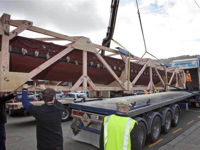 Waka Taua, 2010. Photograph by Michael Hall. Te Papa Waka Taua, 2010. Photograph by Michael Hall. Te Papa