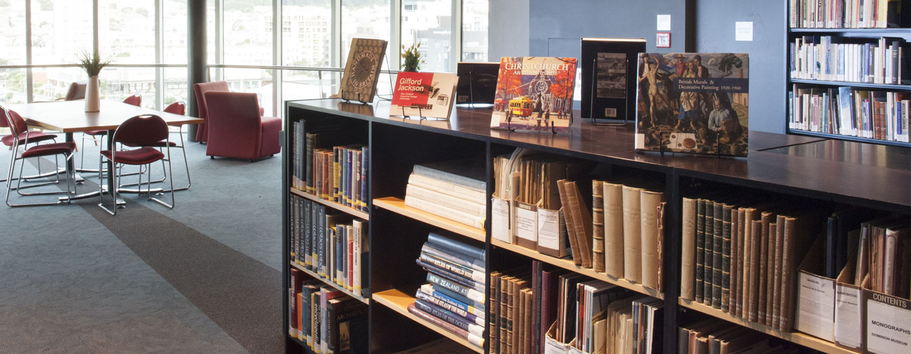 Te Aka Matua Research Library. Photograph by Kate Whitley. Te Papa