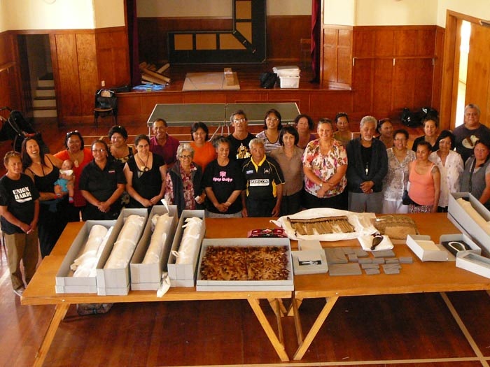 Taonga and paper conservation for iwi workshop participants, Taumata o te Rā Marae, 2013 Taonga and paper conservation for iwi workshop participants, Taumata o te Rā Marae, 2013