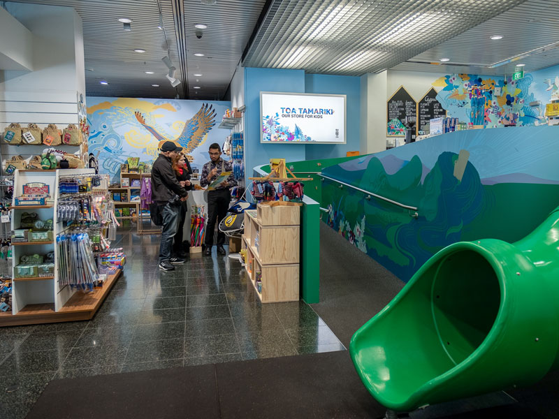 Inside the kids' store