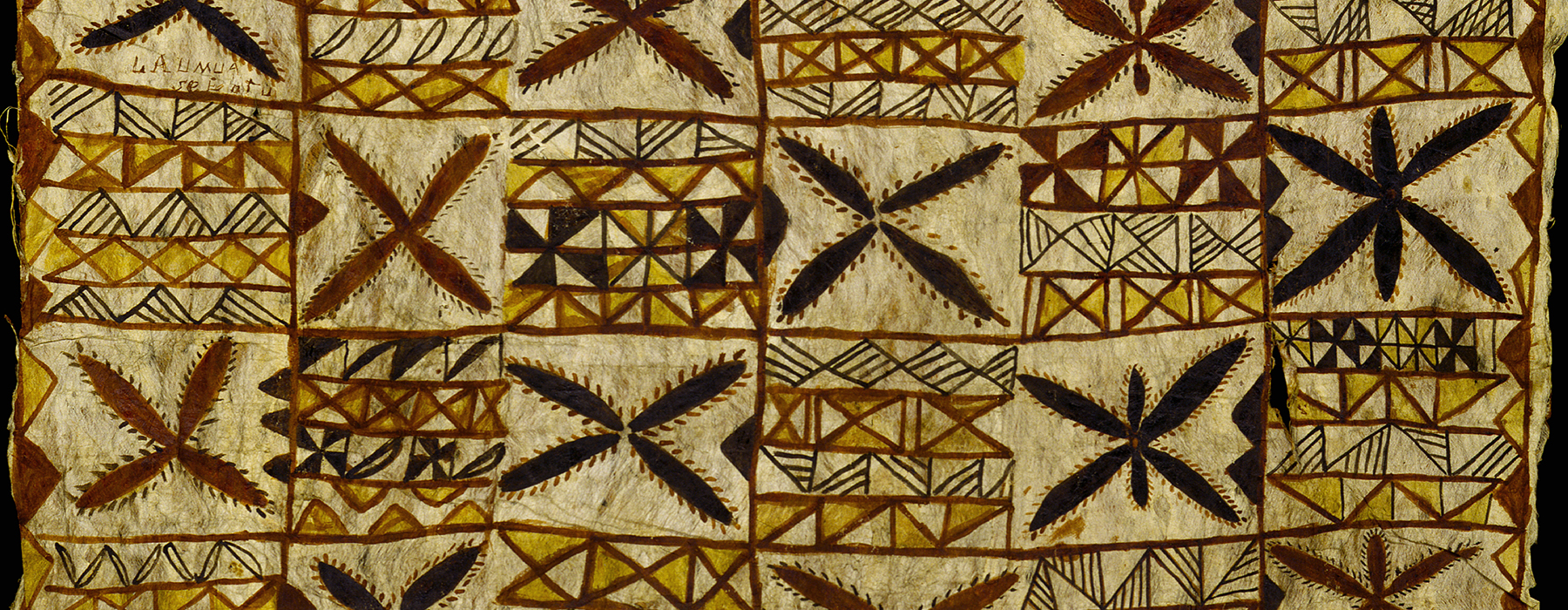 Siapo mamanu (tapa cloth) 1890s