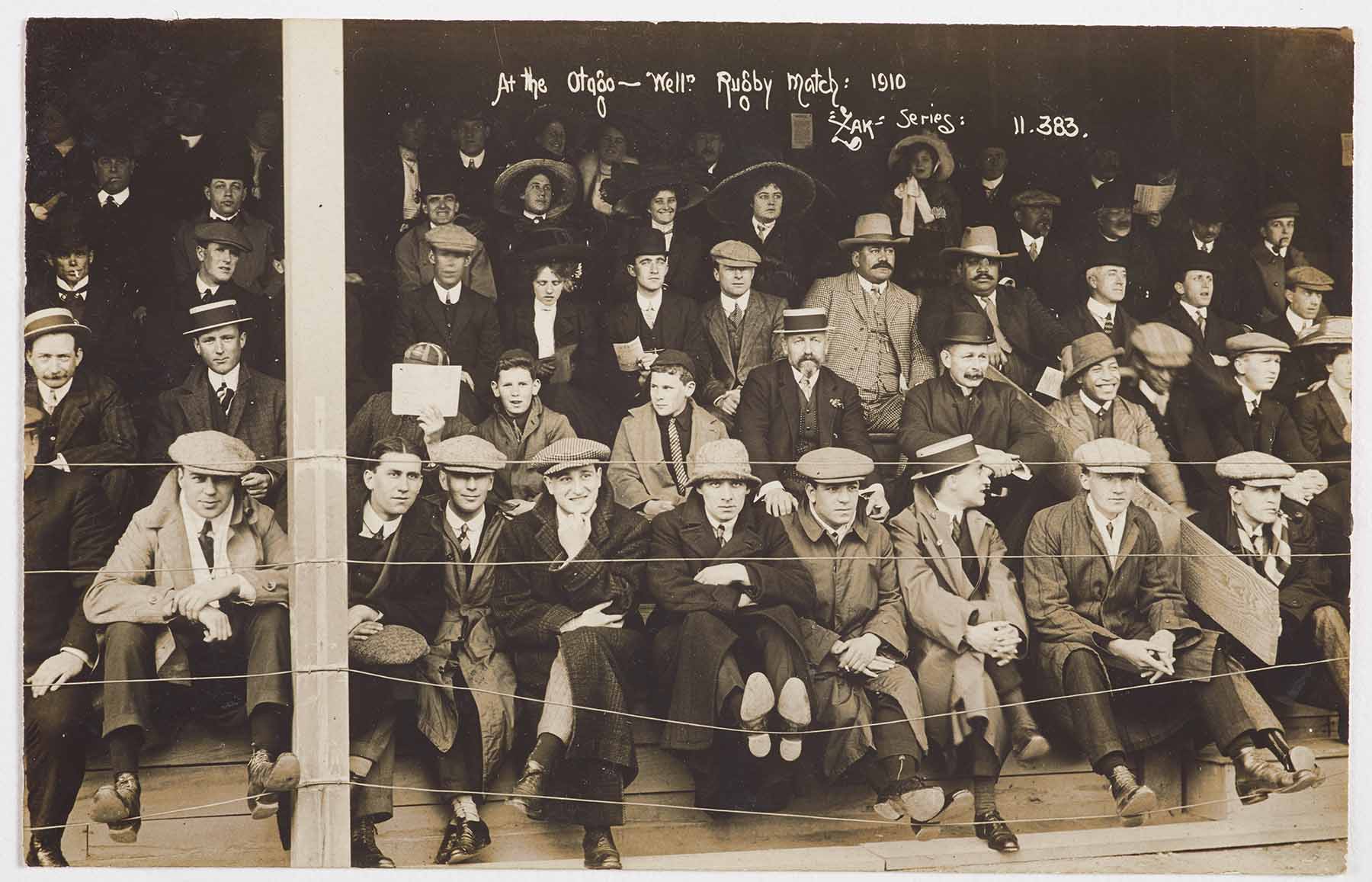 A rugby crowd