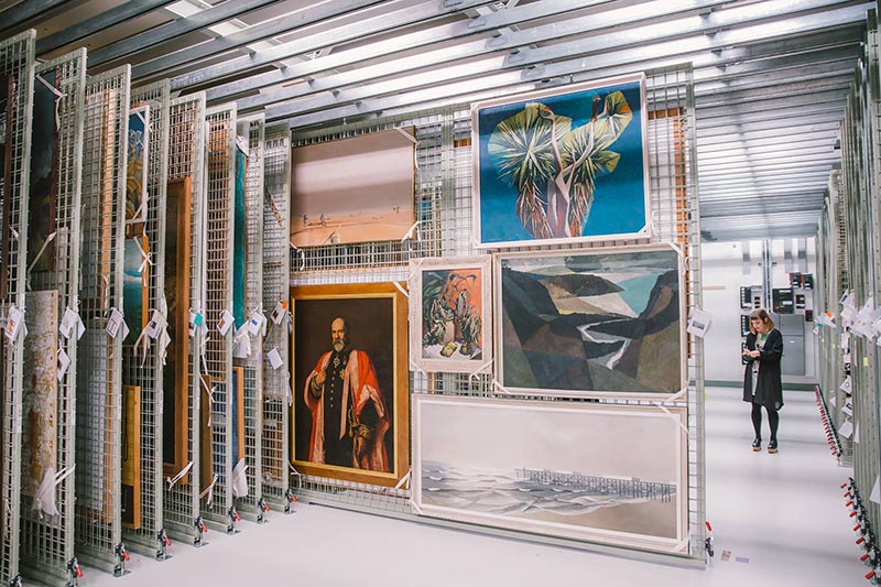 A look inside the art storeroom