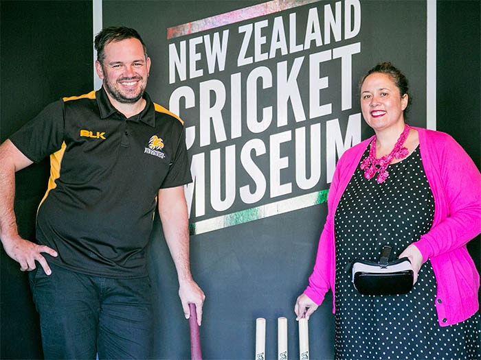 Jamie Bell and Tui Te Hau, 2017. Te Papa