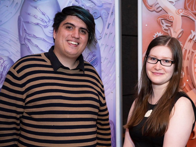 Ben Manukonga and Laura Jamieson, 2018. Photo courtesy of Victoria University Ben and Laura