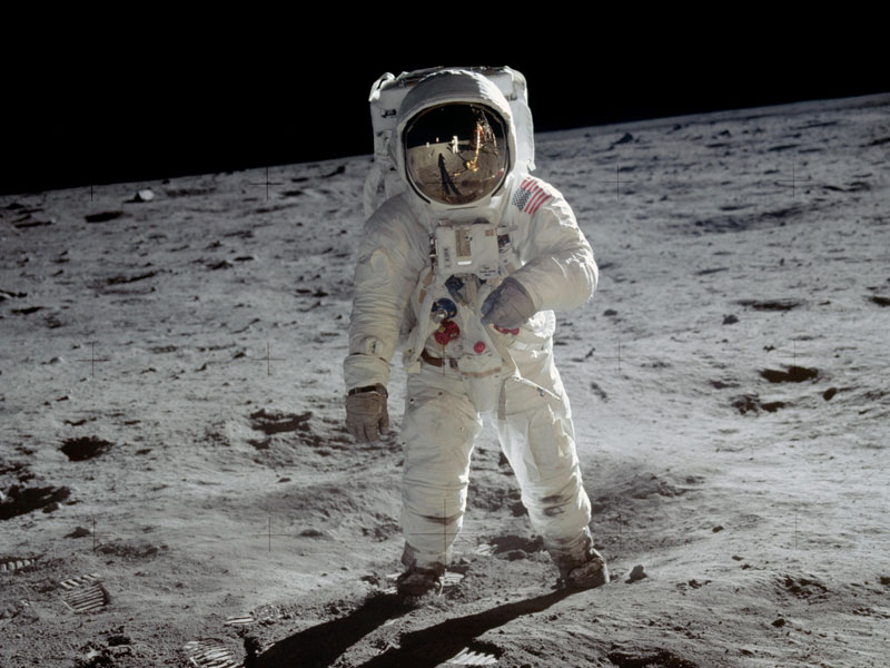 Buzz Aldrin on the Moon