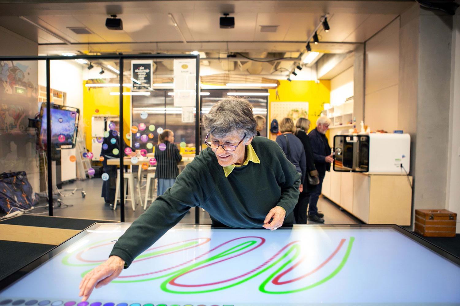 Using a touch-table