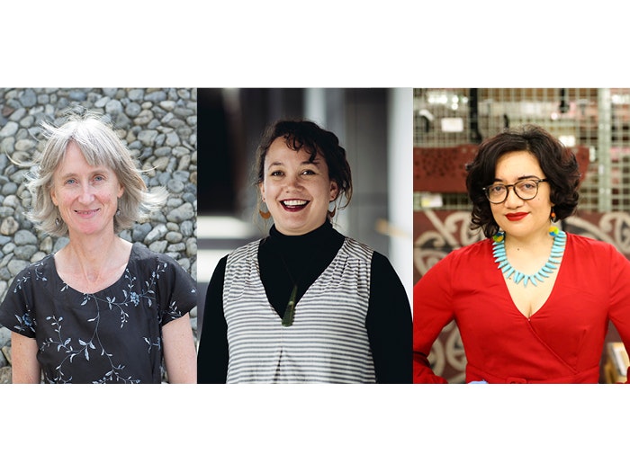 Protest Tautohetohe authors, Stephanie Gibson, Matariki Williams and Puawai Cairns Protest Tautohetohe authors, Stephanie Gibson, Matariki Williams and Puawai Cairns