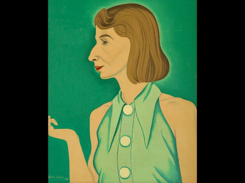 Rita Angus, Cleopatra, 1938, oil on canvas. Purchased 1998 with New Zealand Lottery Grants Board funds © Reproduced courtesy of the Estate of Rita Angus. Te Papa (1998-0028-2)