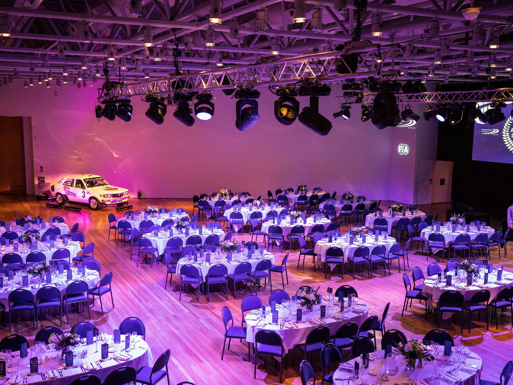 Conference awards dinner, 2019. Photo by Abbie Dorrington Amokura Gallery set up for an awards function