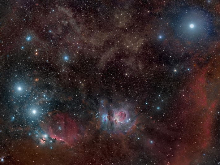 Puanga (the large, bright star on the right), as seen as part of the Orion constellation, 2012. Photo by Rogelio Bernal Andreo/Wikimedia Commons. CC BY-SA 3.0 A view of deep space showing the star Puanga (also known as Rigel)