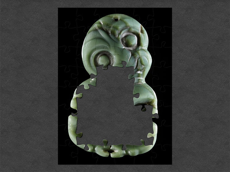 Hei tiki (pendant in human form), 1700-1847, New Zealand, maker unknown. Oldman Collection. Gift of the New Zealand Government, 1992. Te Papa (OL001031) A female hei tiki