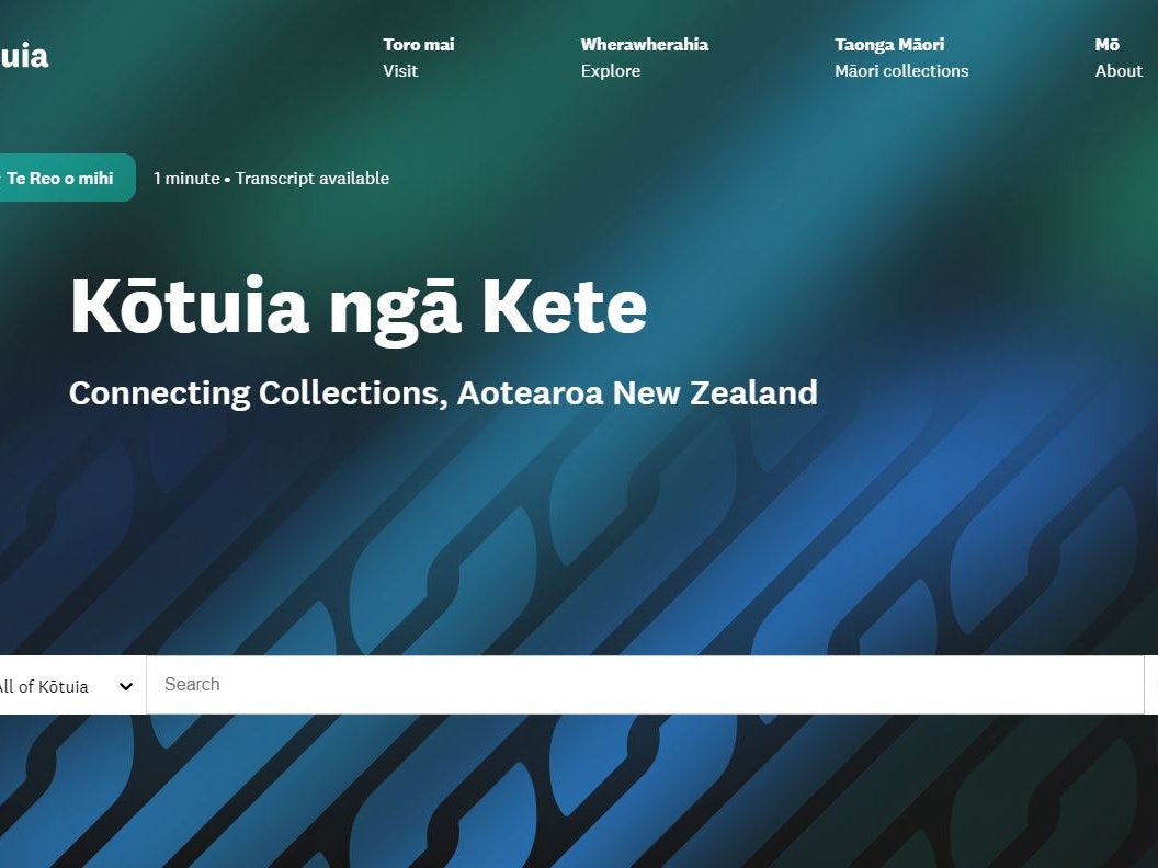 wide_screen.jpg Home page of Kōtuia website
