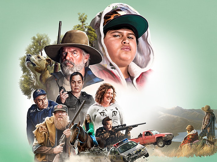 Hunt for the Wilderpeople banner courtesy of Madman Entertainment A film poster banner showing the main characters from Hunt for the Wilderpeople.